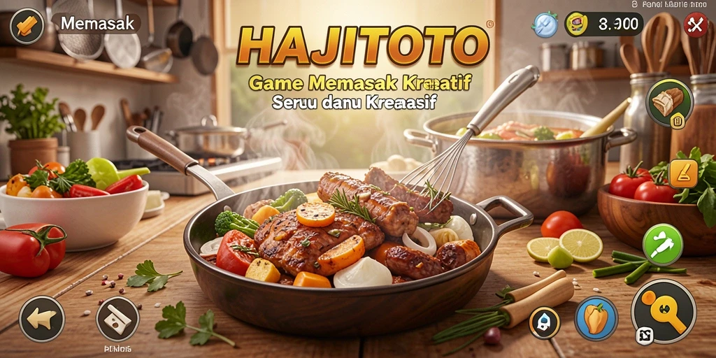 Tampilan antarmuka HAJITOTO yang ceria dan interaktif.