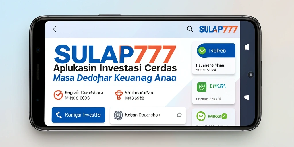 Tampilan antarmuka SULAP777 yang modern dan intuitif.