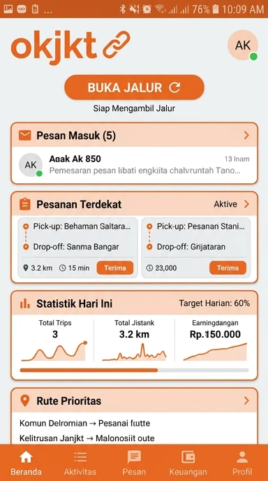 Tampilan link alternatif okjkt